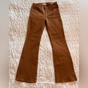 Frame Denim Brown Coated Jeans